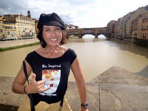 Author_Heidi_Siefkas_Promoting_When_All_Balls_Drop_in_Florence_Italy