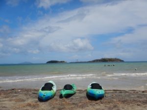 Three_Kayaks_ready_for_Monkey_Island_puerto_rico_by_Author_Heidi_Siefkas